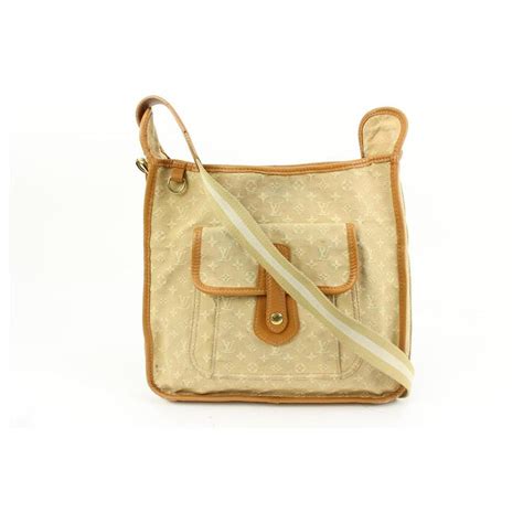 Louis Vuitton Beige Monogram Mini Lin Besace Mary Kate 